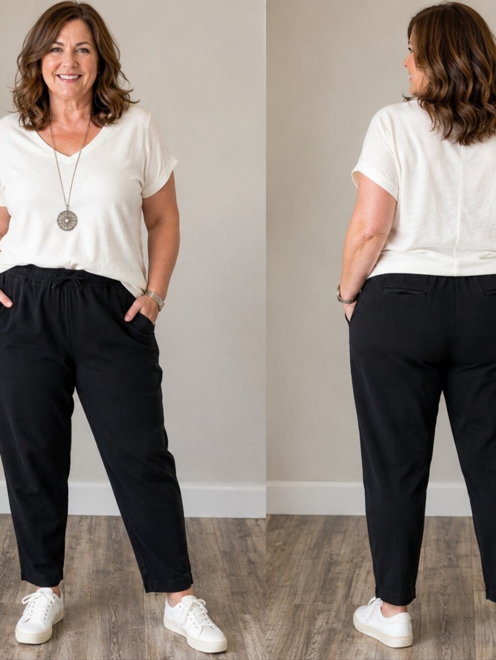 J. Jill Black Tapered Pull-On Ankle Pants Women’s Size 18 Contemporary Casual Ca